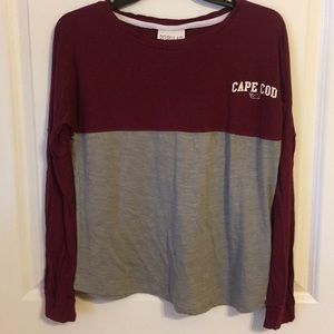 Cute long sleeve jersey cape cod T-shirt